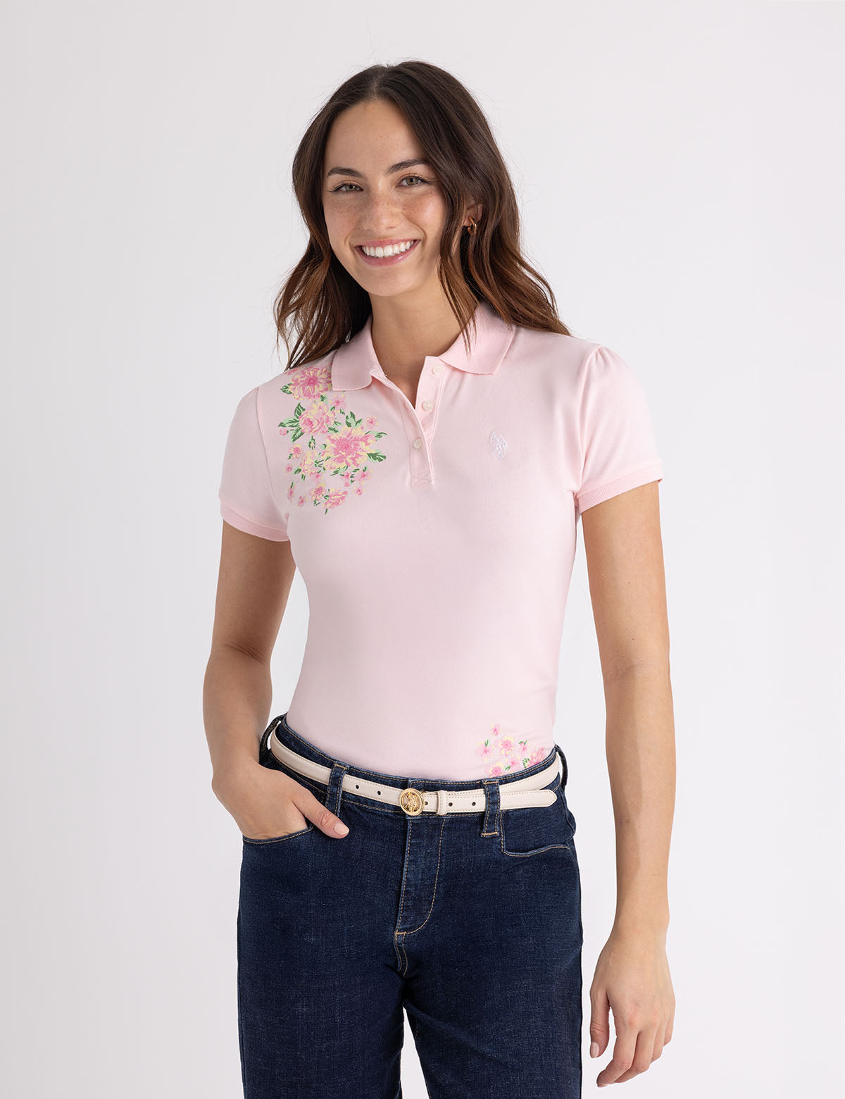 Blossom Printed Polo Shirt for Men & Women | Casual Summer Style