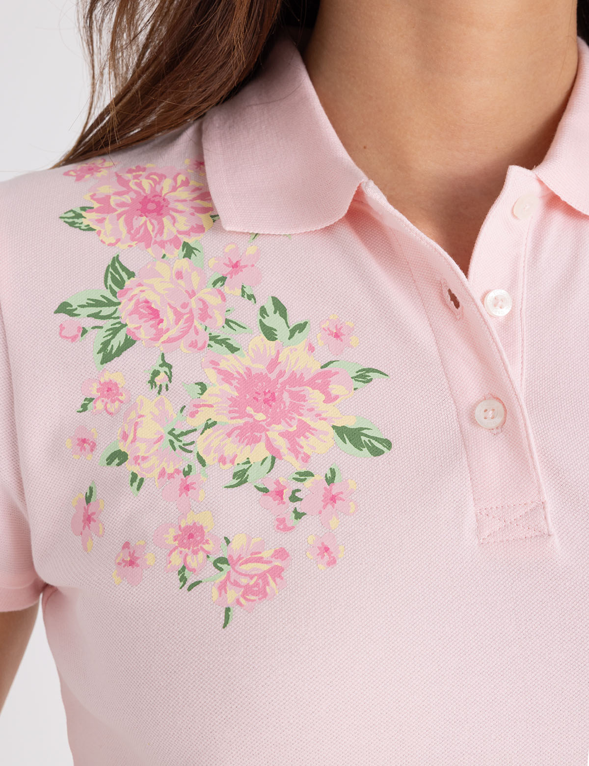 Blossom Printed Polo Shirt for Men & Women | Casual Summer Style