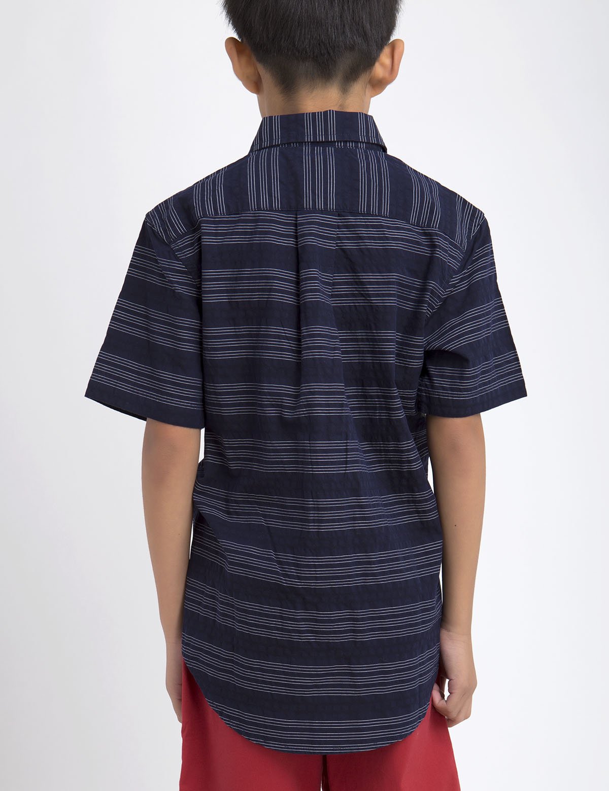 Boys' Black Cotton Short Sleeve Shirt with Pocket | Mallet