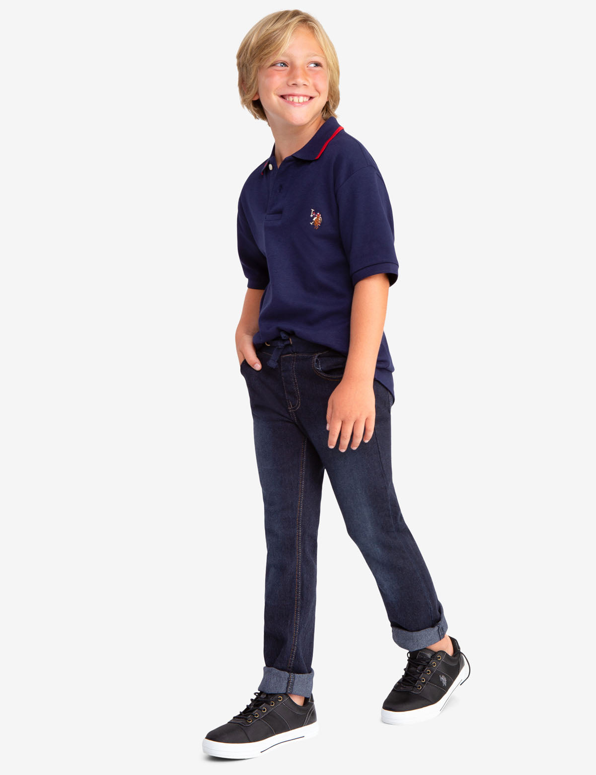 Boys Interlock Polo Shirt | Comfortable & Durable