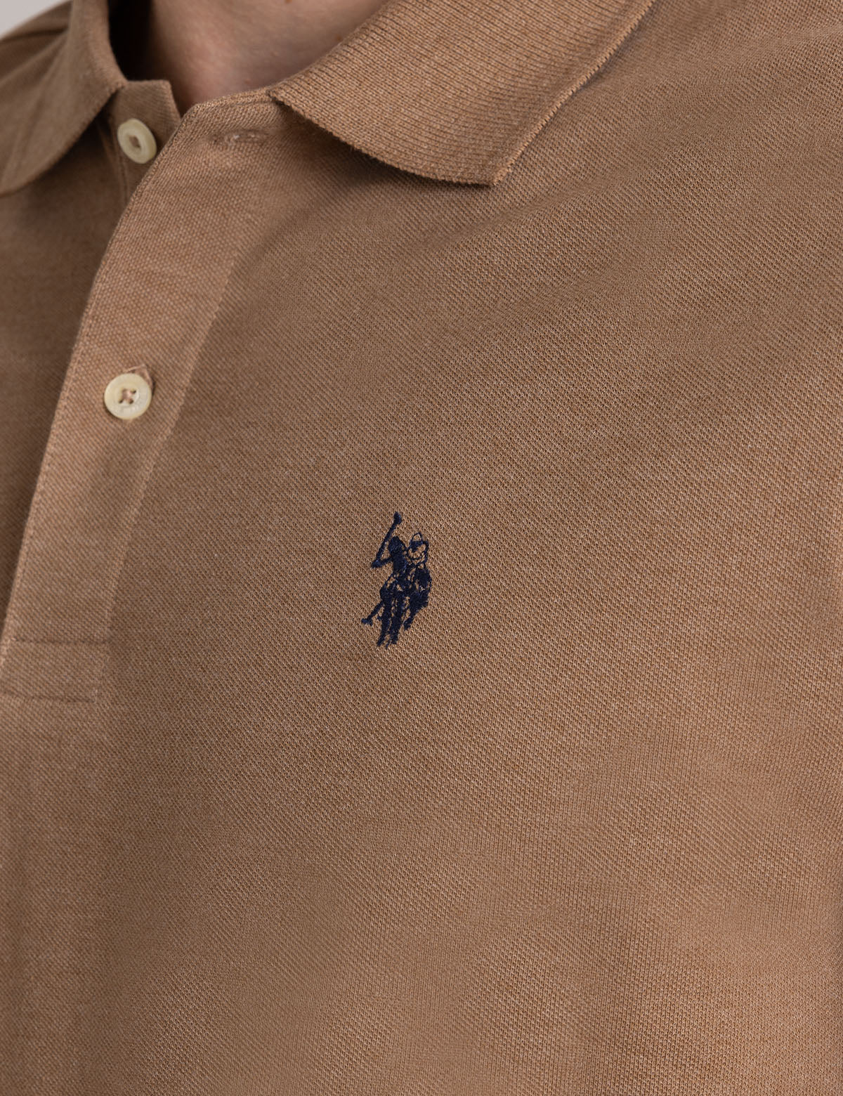 Men's Solid Pique Polo Shirt with Small Logo | Casual Wear