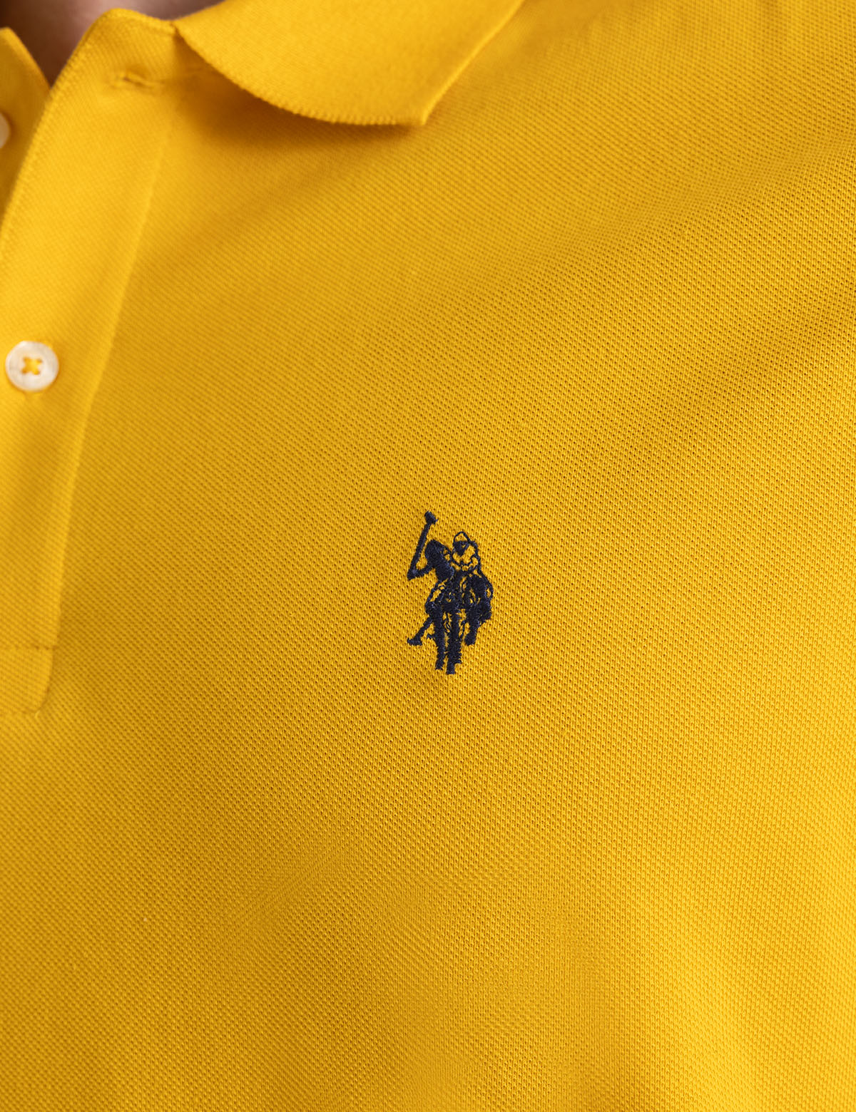 Men's Solid Pique Polo Shirt with Small Logo | Casual Wear
