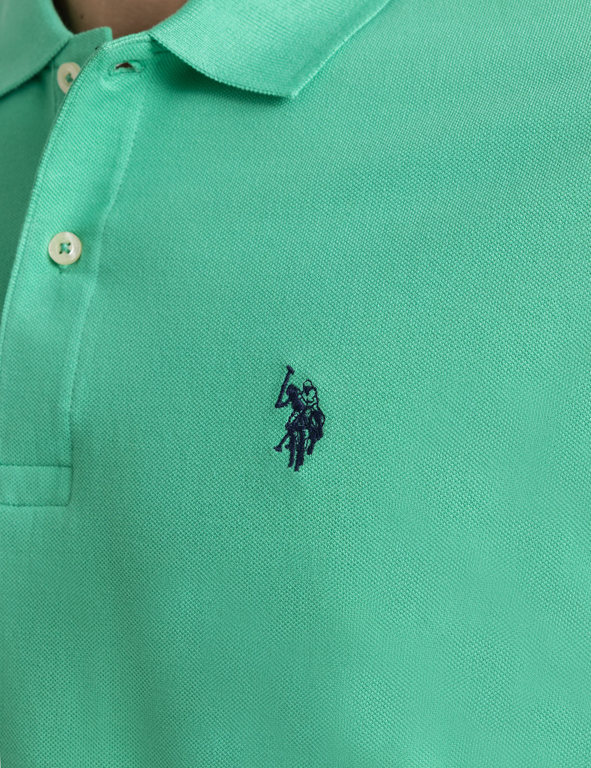 Men's Solid Pique Polo Shirt with Small Logo | Casual Wear