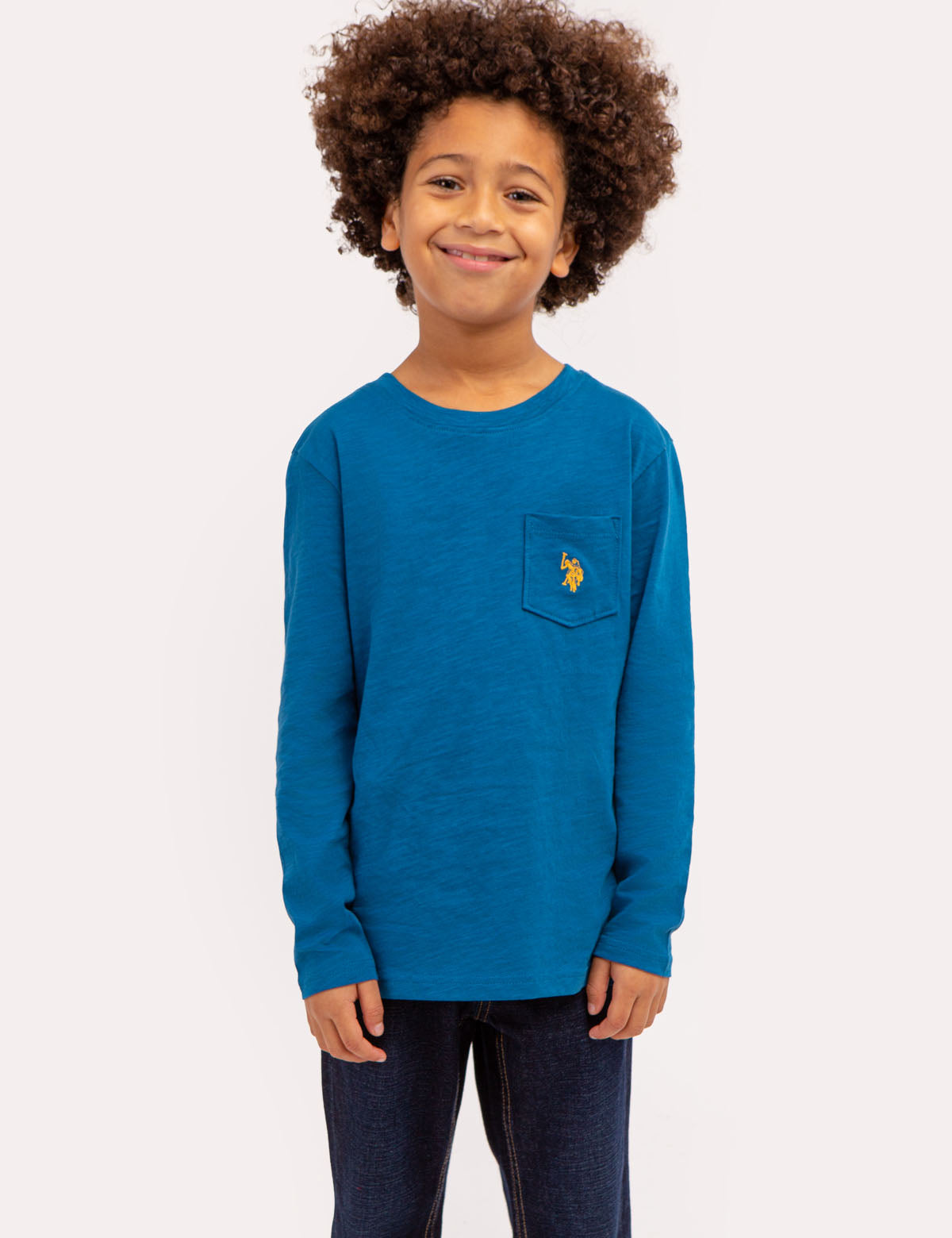Boys Long Sleeve T-Shirt with Chest Pocket | Casual Comfort Wear