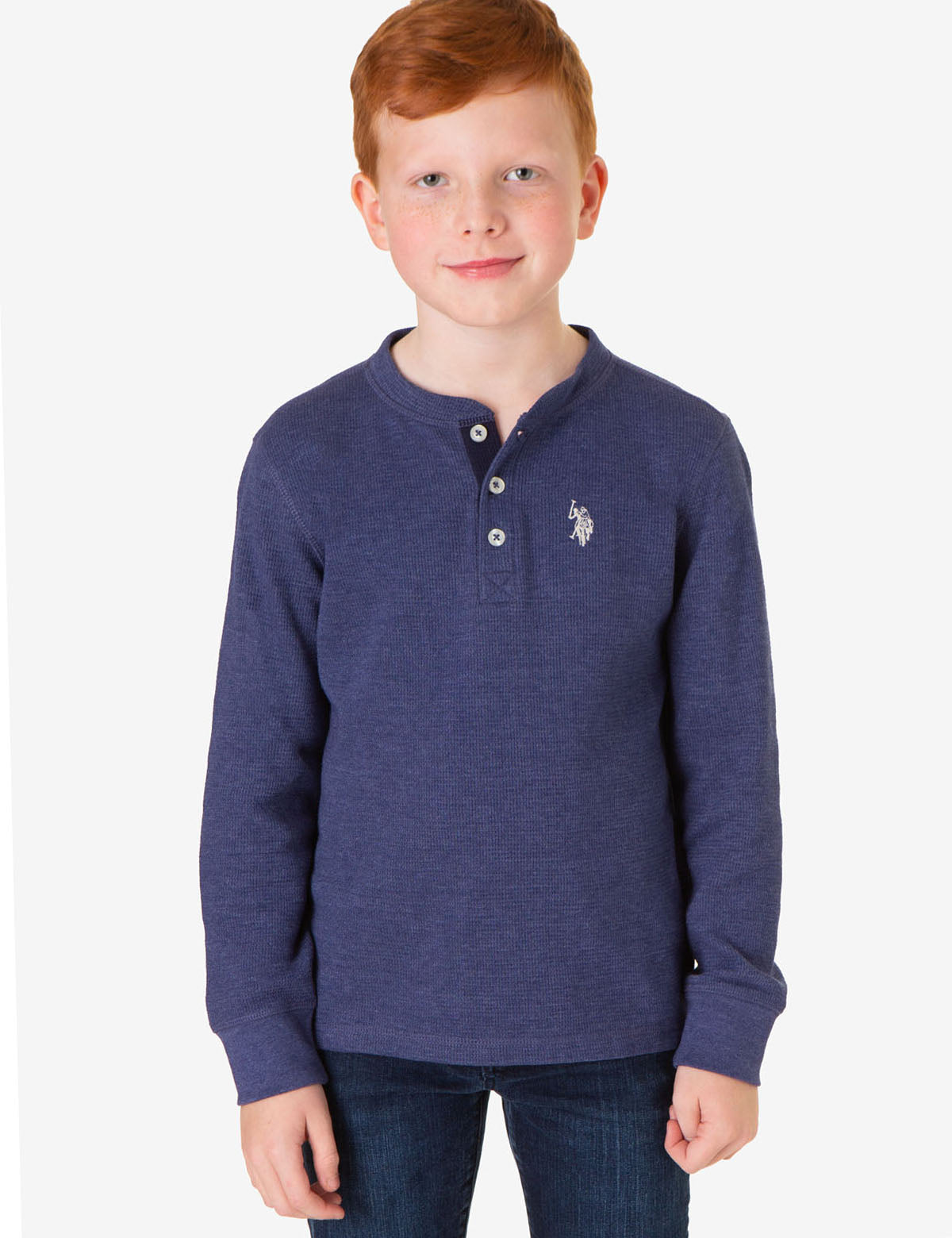 Boys Thermal Henley Long Sleeve Shirt for Winter | Cozy Comfort
