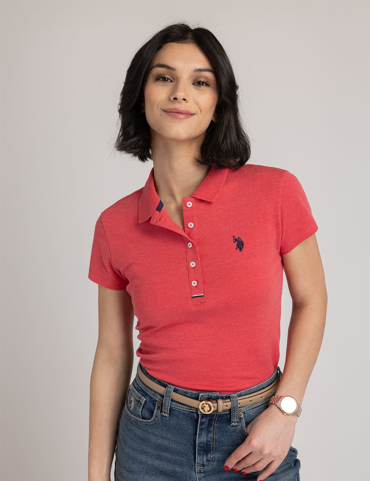 Slim Fit Interlock Polo Shirt for Men | Comfort & Style
