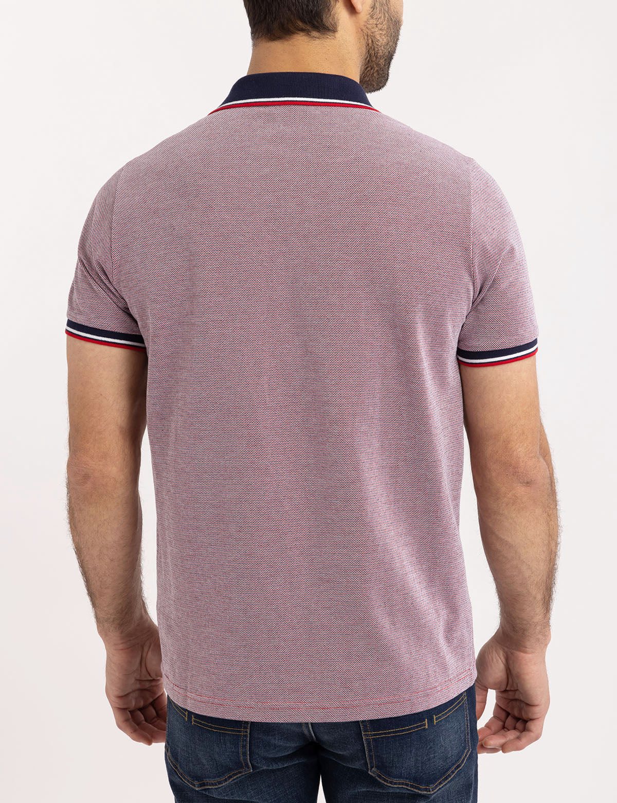 Birdseye Jacquard Pique Polo Shirt for Men | Premium Cotton