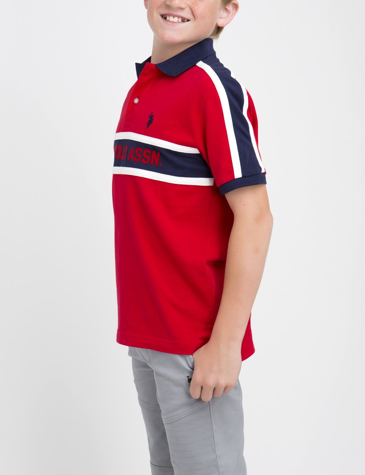 Boys' Polo Shirt with Button Placket & Logo | U.S. Polo Assn.
