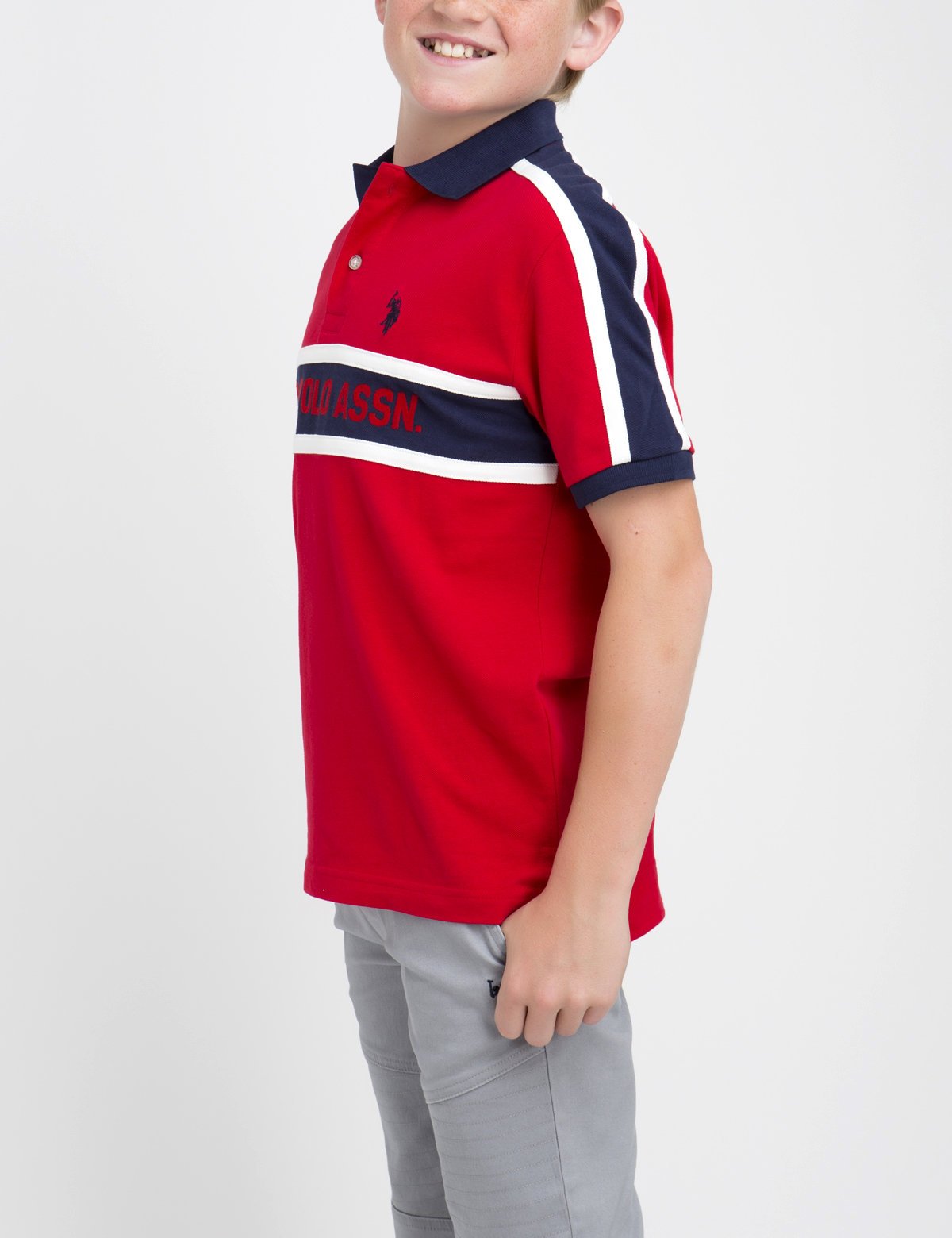 Boys' Polo Shirt with Button Placket & Logo | U.S. Polo Assn.
