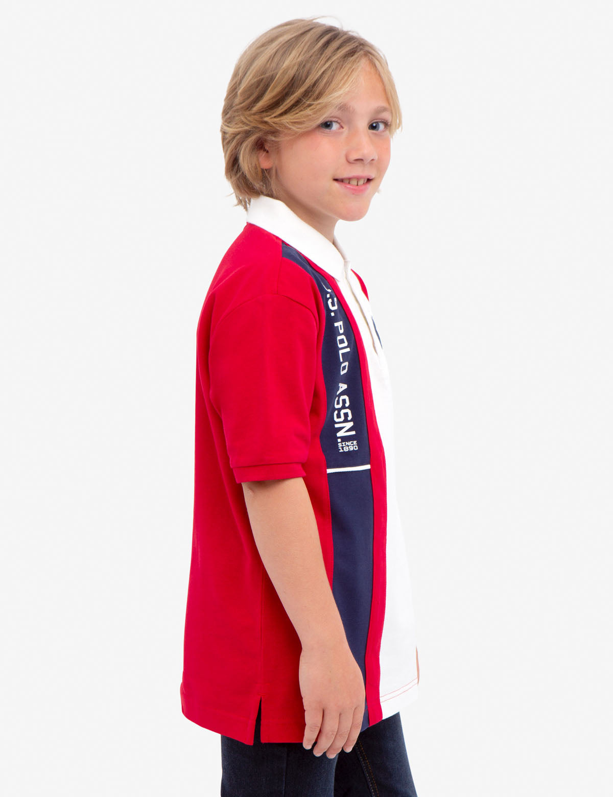 Boys' Cotton Polo Shirt with Embroidered Logo | U.S. Polo Assn.