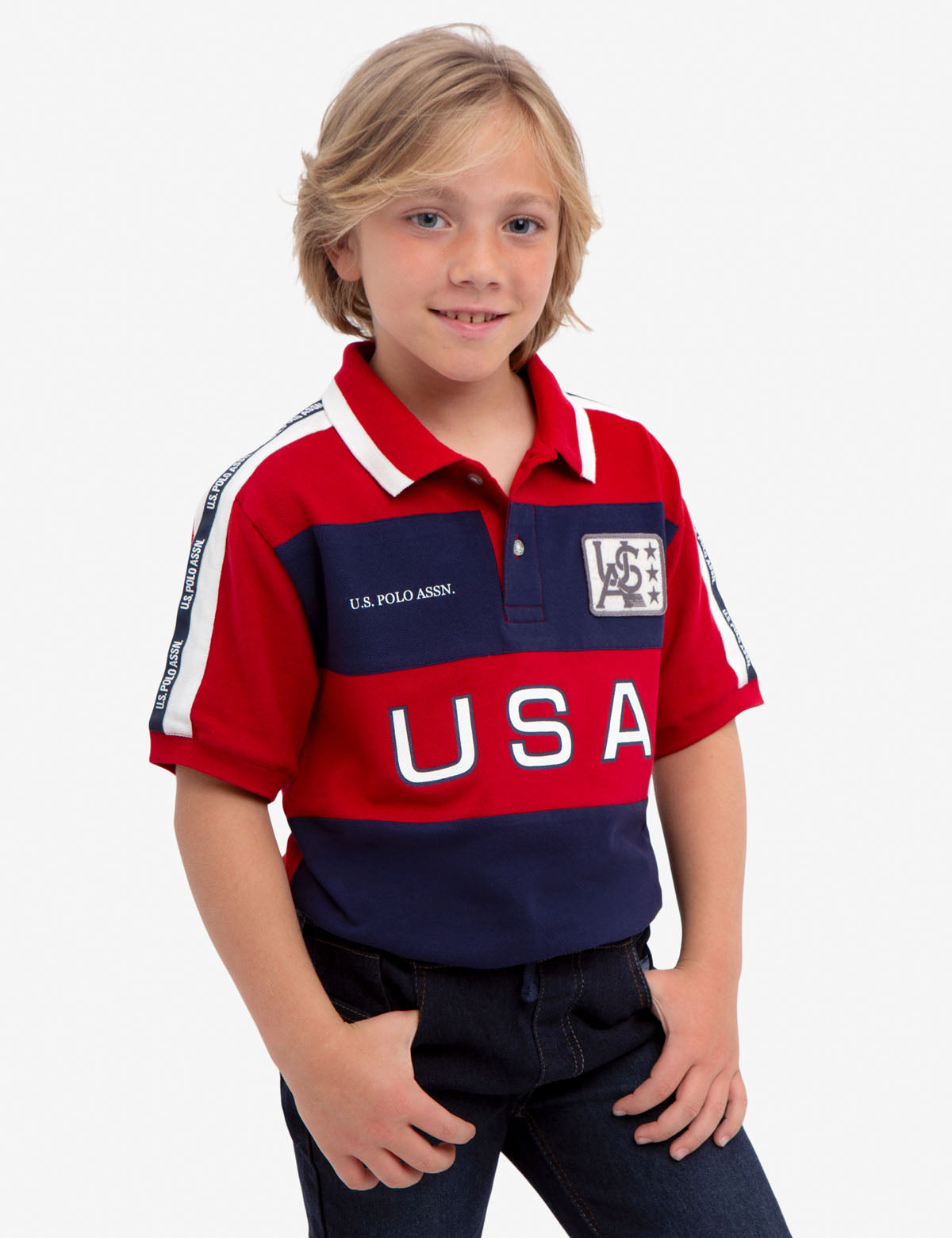 Boys' Colorblock Polo Shirt with Embroidered Logo | U.S. Polo Assn.
