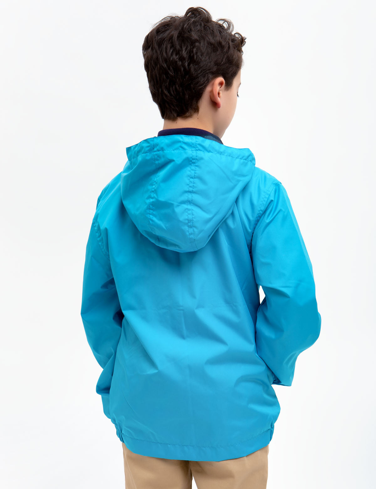 Boys Windbreaker Jacket with Hood & Full Zipper | Waterproof Polyester