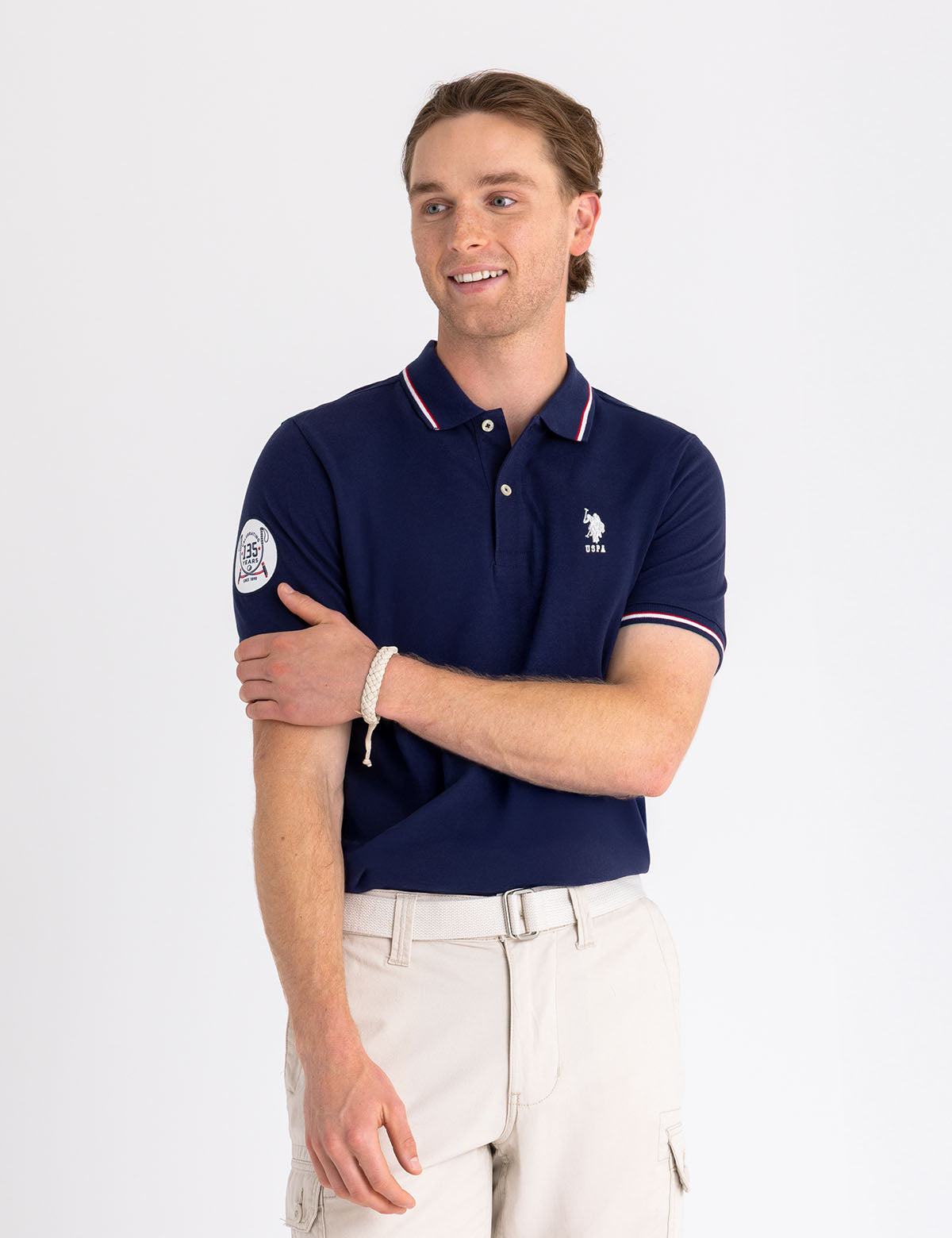 135th Anniversary Pique Polo Shirt | Classic Cotton Men's Top