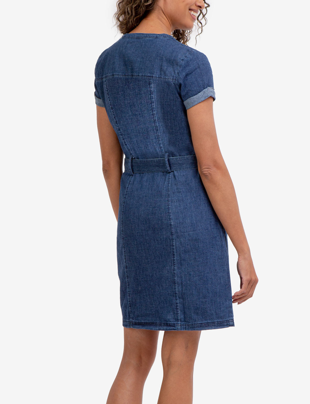 Belted Shirt Dress with Chest Pocket | Woven Style