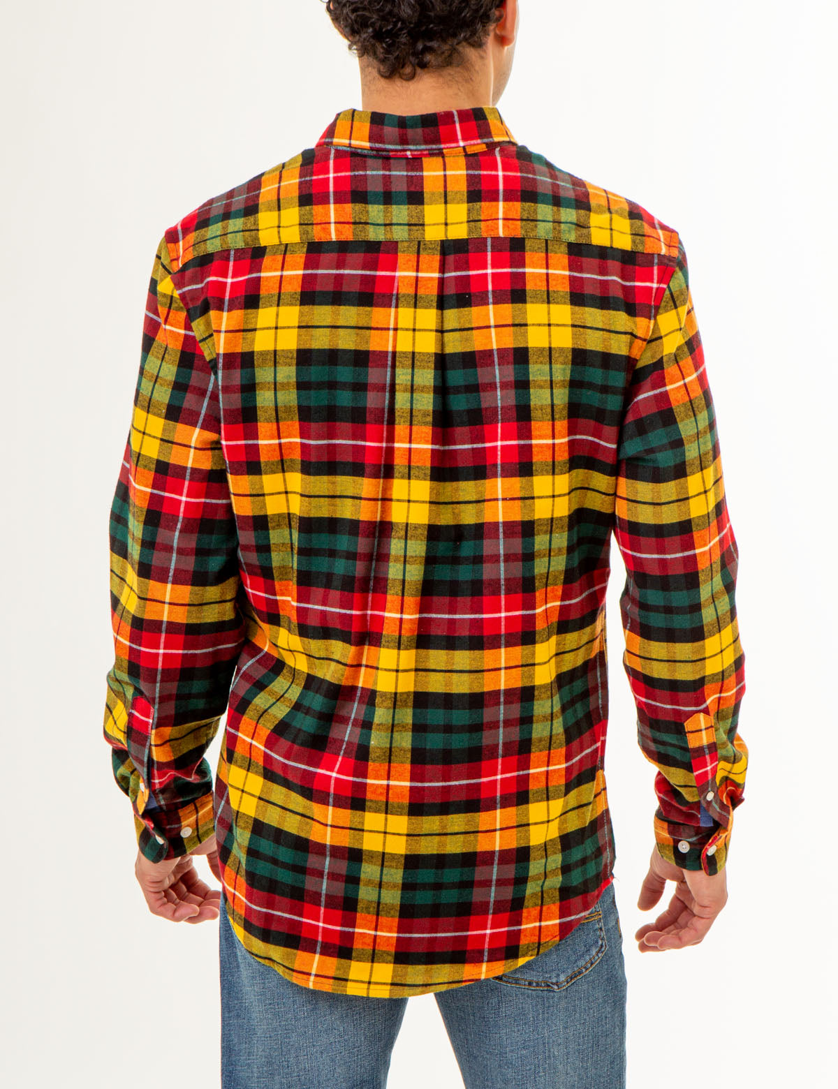 Yarn-Dye Plaid Shirt with Chest Pocket | Casual Men's Flannel