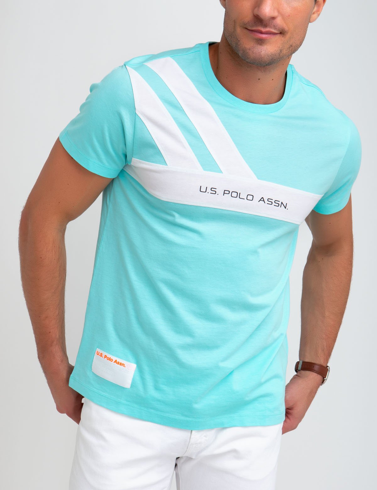 Men's Cotton Chest Stripe T-Shirt | U.S. Polo Assn.
