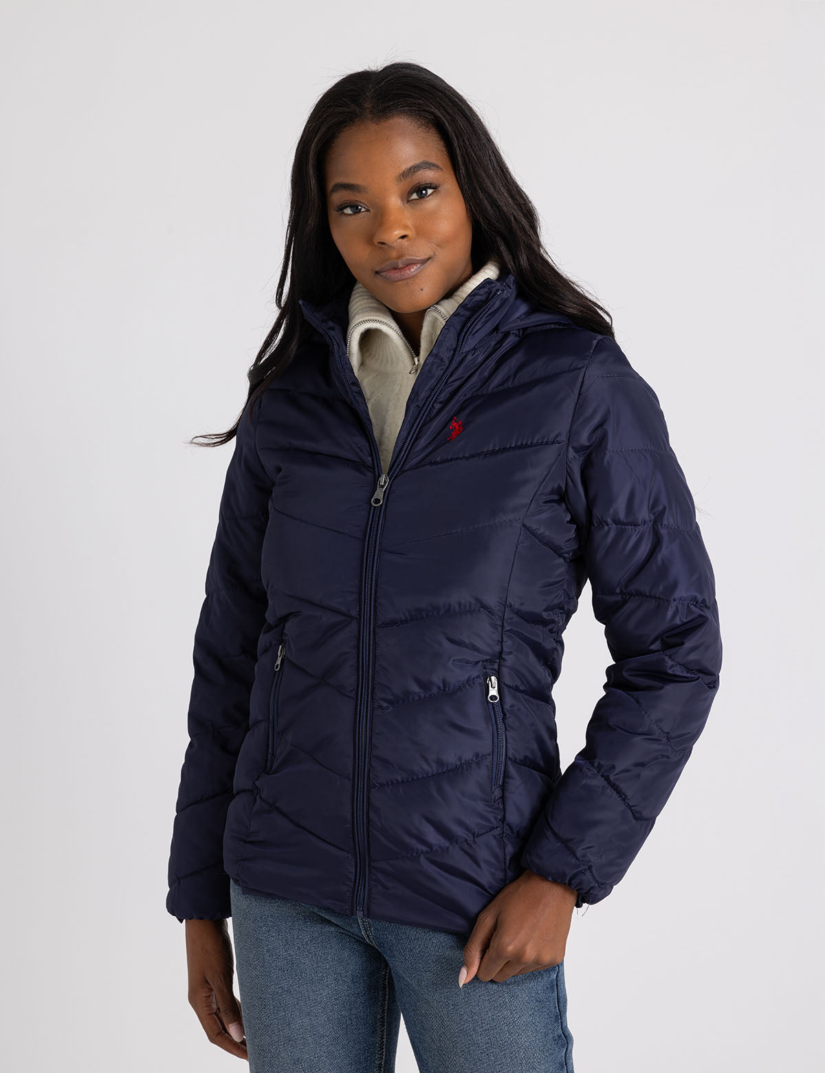 Chevron Hooded Jacket for Men & Women | Waterproof & Windproof