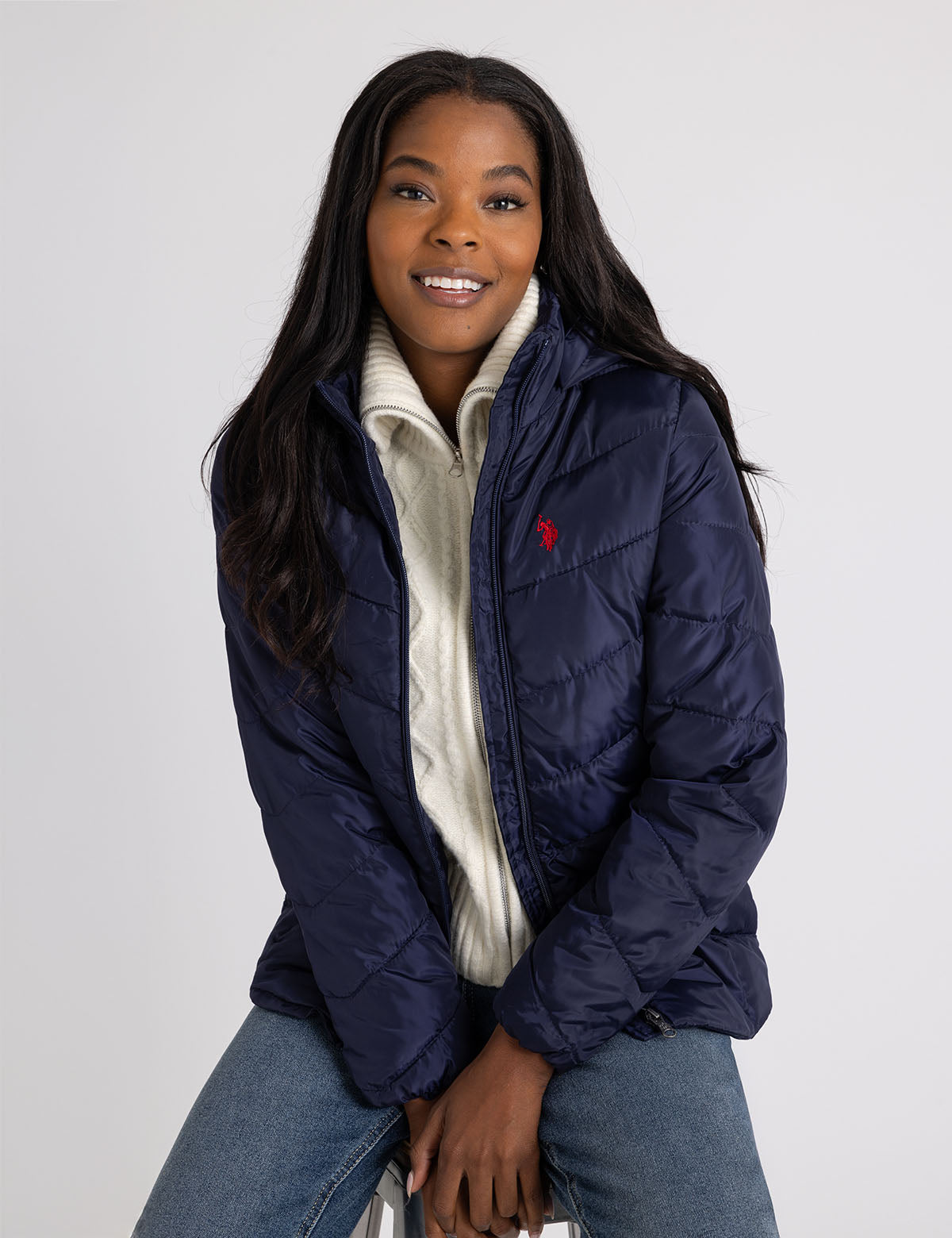 Chevron Hooded Jacket for Men & Women | Waterproof & Windproof