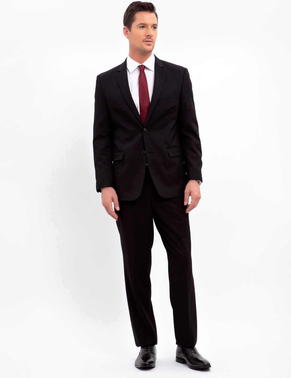 Classic Black Dress Pants for Men | Comfort Fit & Dry Clean