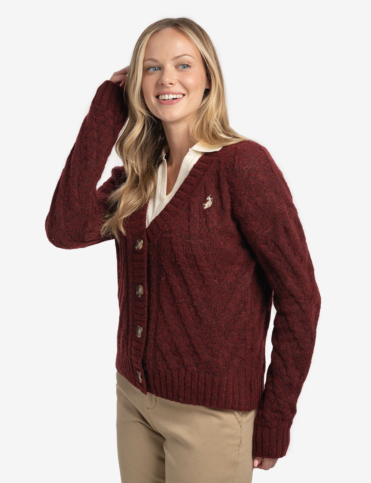Classic Cable Knit Cardigan for Women | Cozy Winter Sweater