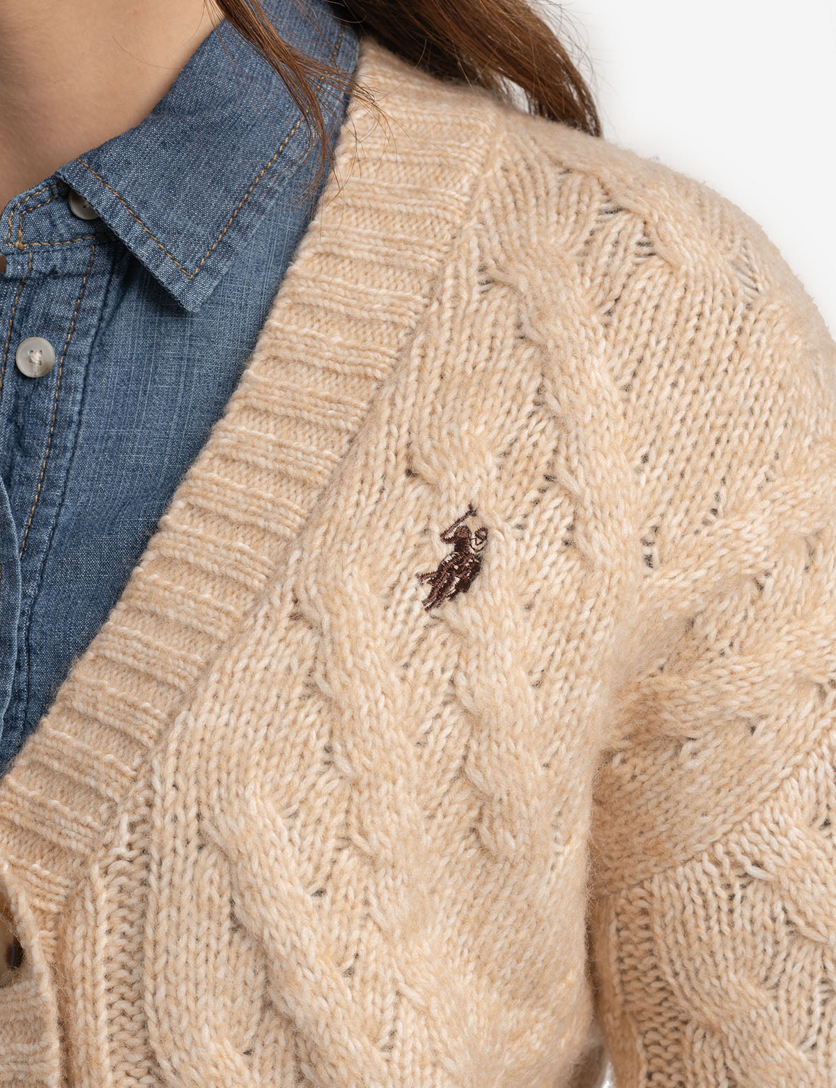 Classic Cable Knit Cardigan for Women | Cozy Winter Sweater