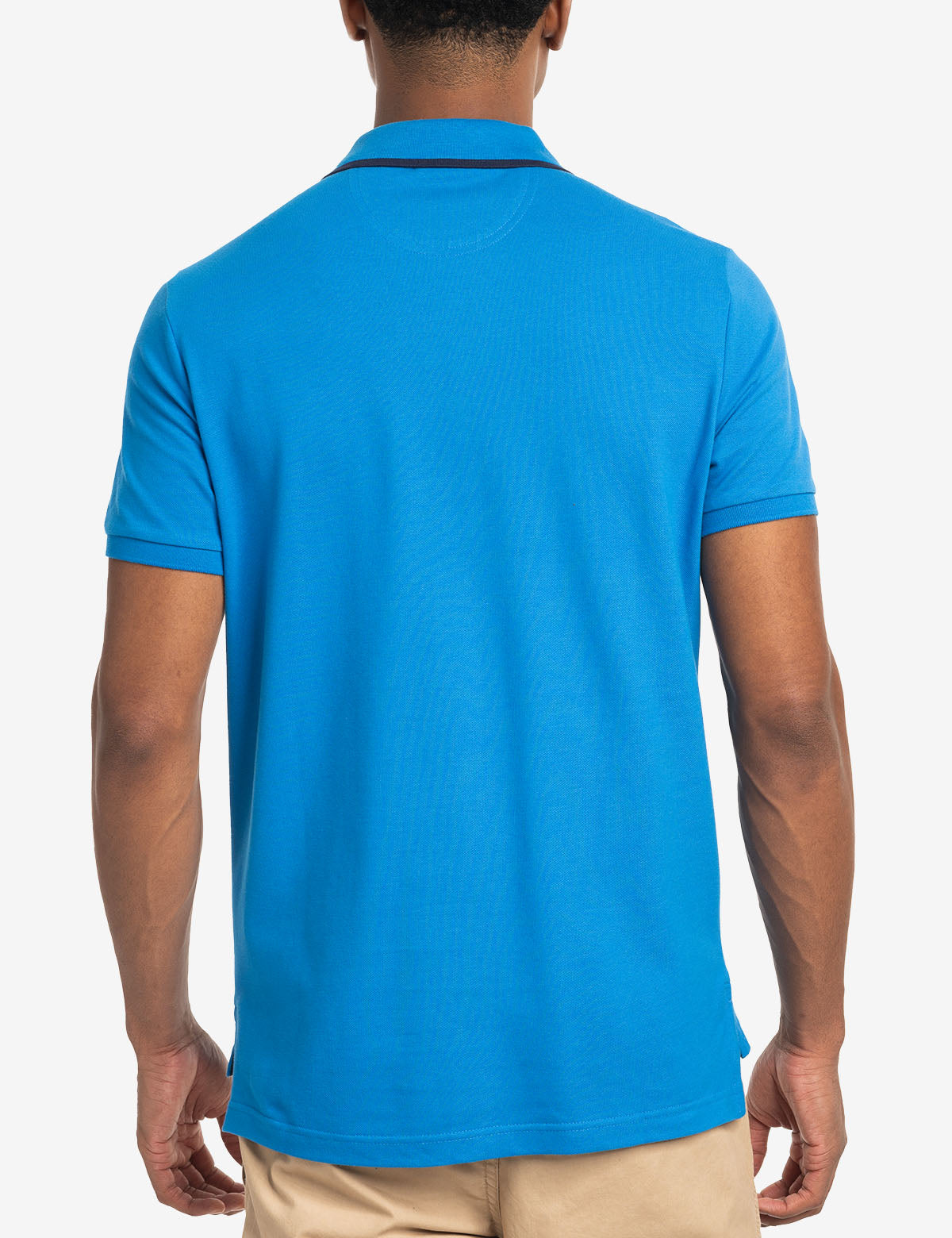 Slim Fit Stretch Polo Shirt for Men | Solid Pique with Embroidered Logo