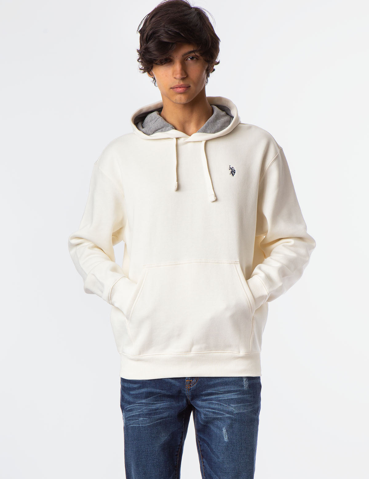 Classic Pullover Hoodie with Kangaroo Pockets & Drawstring Hood