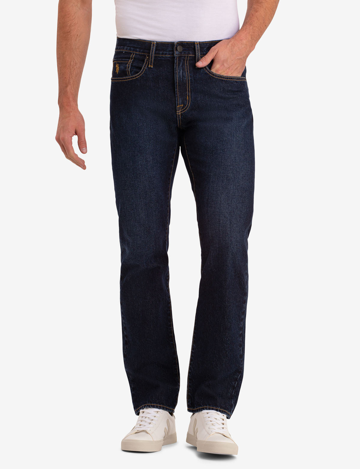 Classic Straight Fit Jeans for Men | Light Wash 100% Cotton