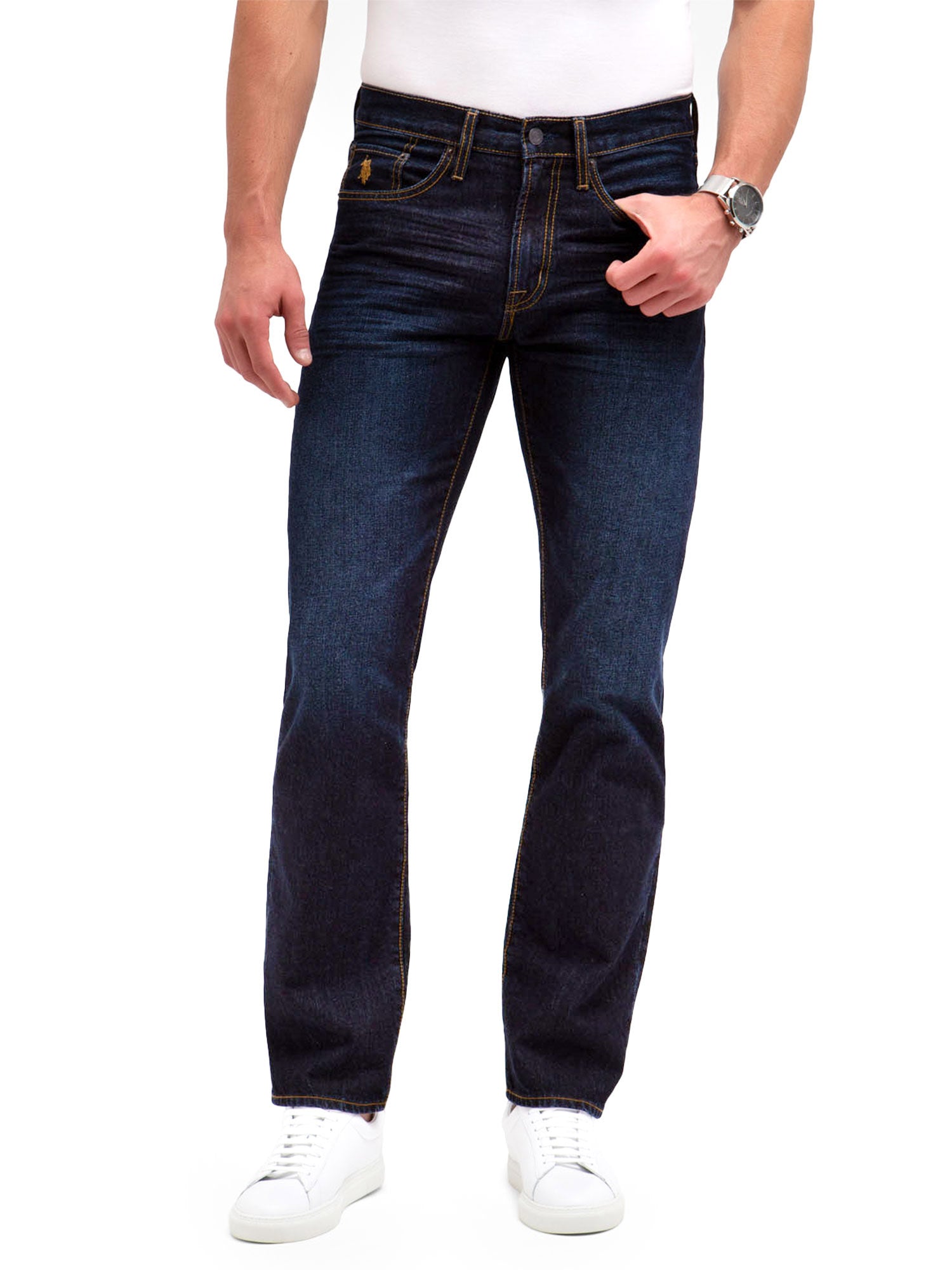 Classic Straight Fit Jeans for Men | Light Wash 100% Cotton