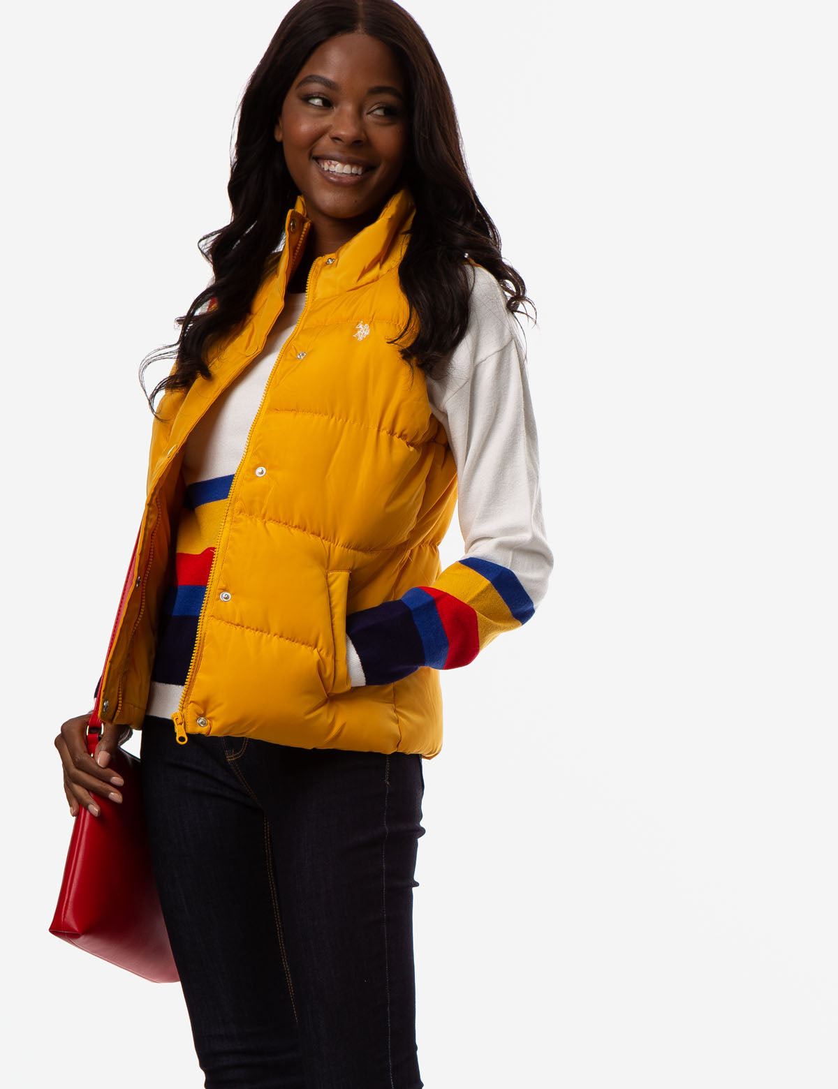 Classic Sleeveless Vest with Zipper & Pockets | Mock Neck Design