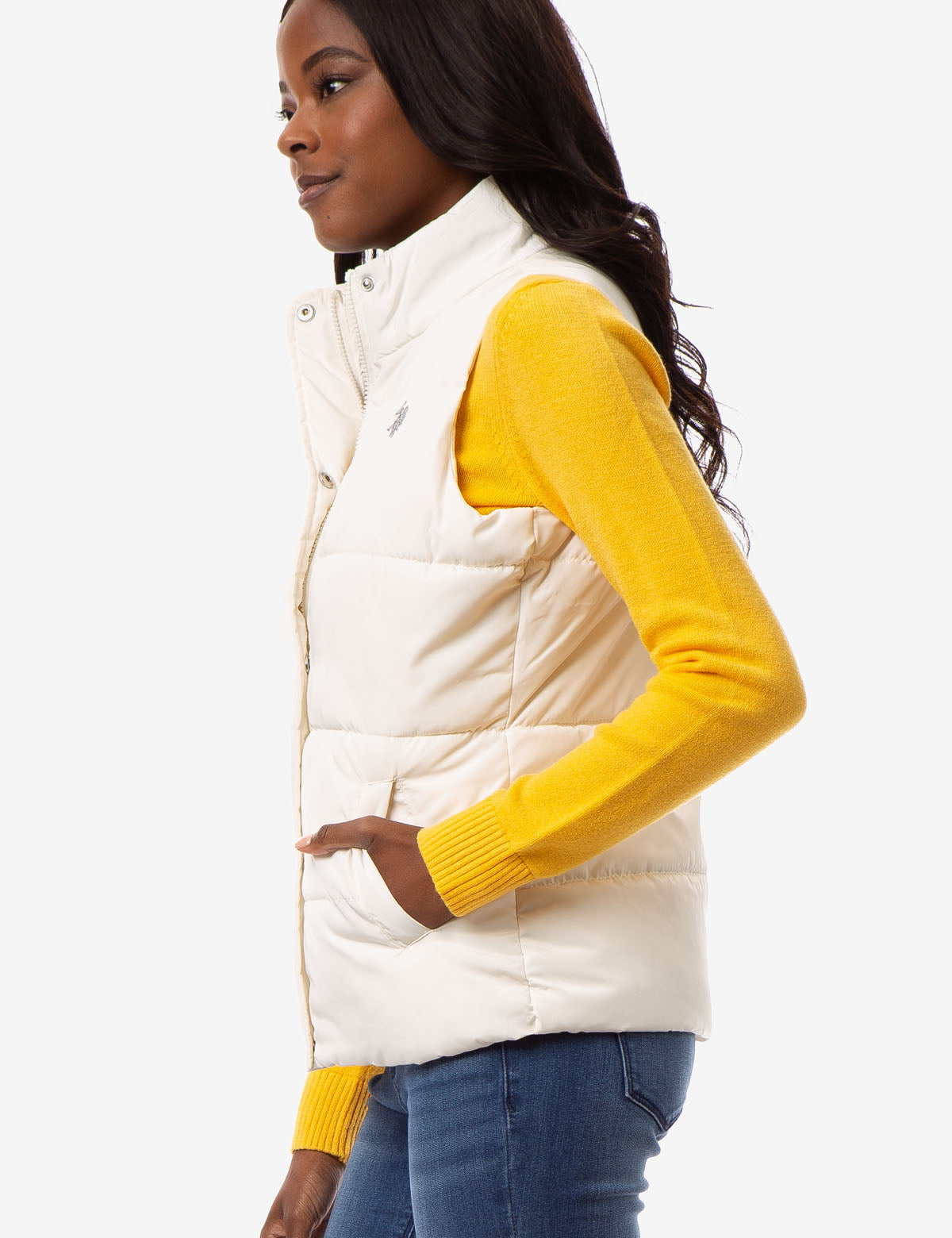 Classic Sleeveless Vest with Zipper & Pockets | Mock Neck Design