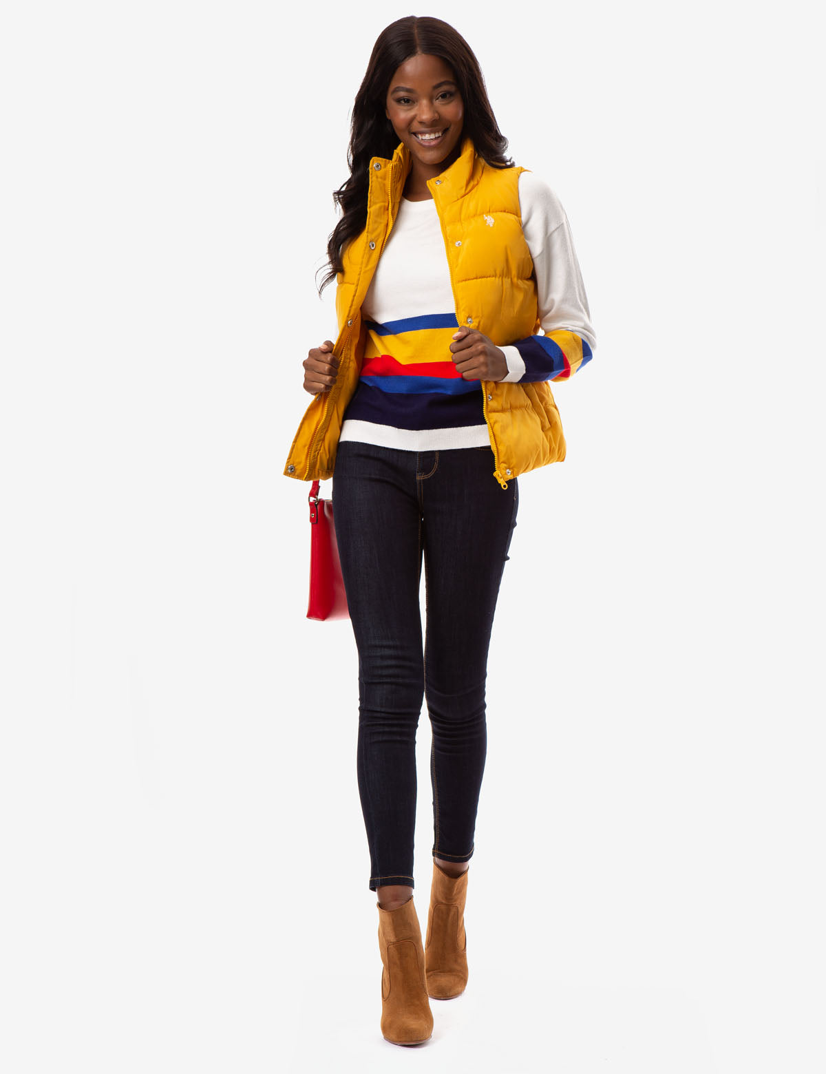 Classic Sleeveless Vest with Zipper & Pockets | Mock Neck Design