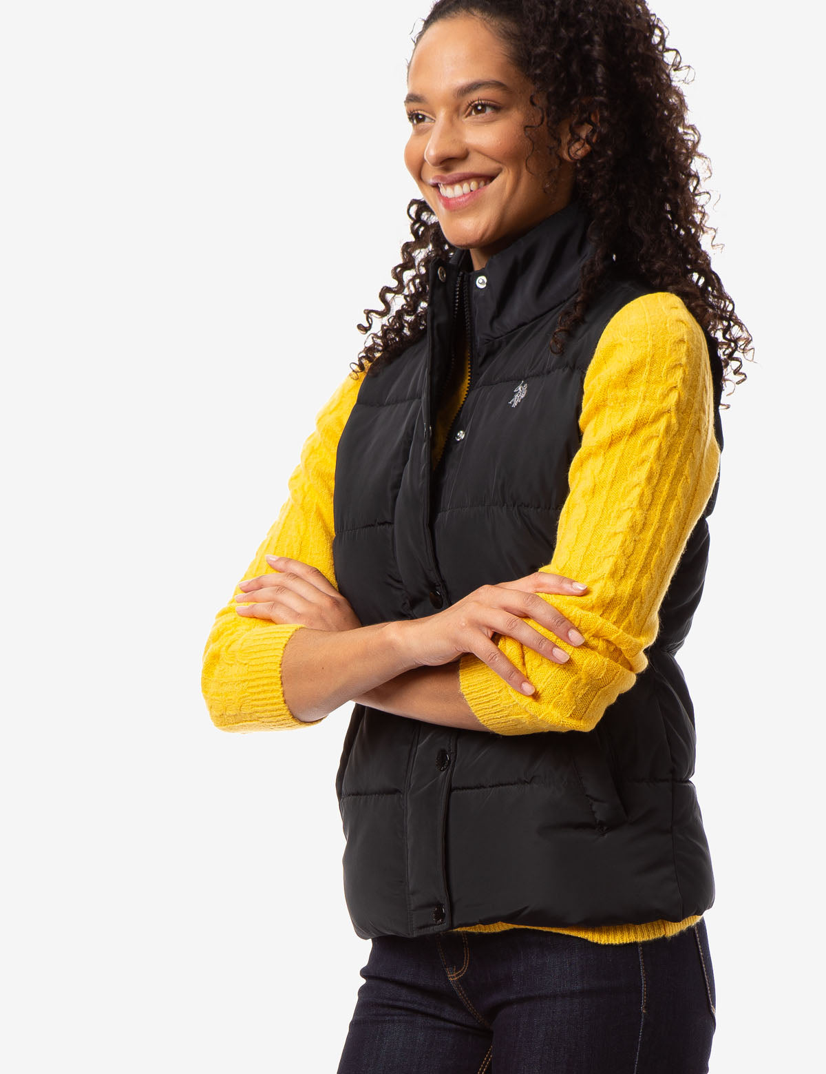 Classic Sleeveless Vest with Zipper & Pockets | Mock Neck Design