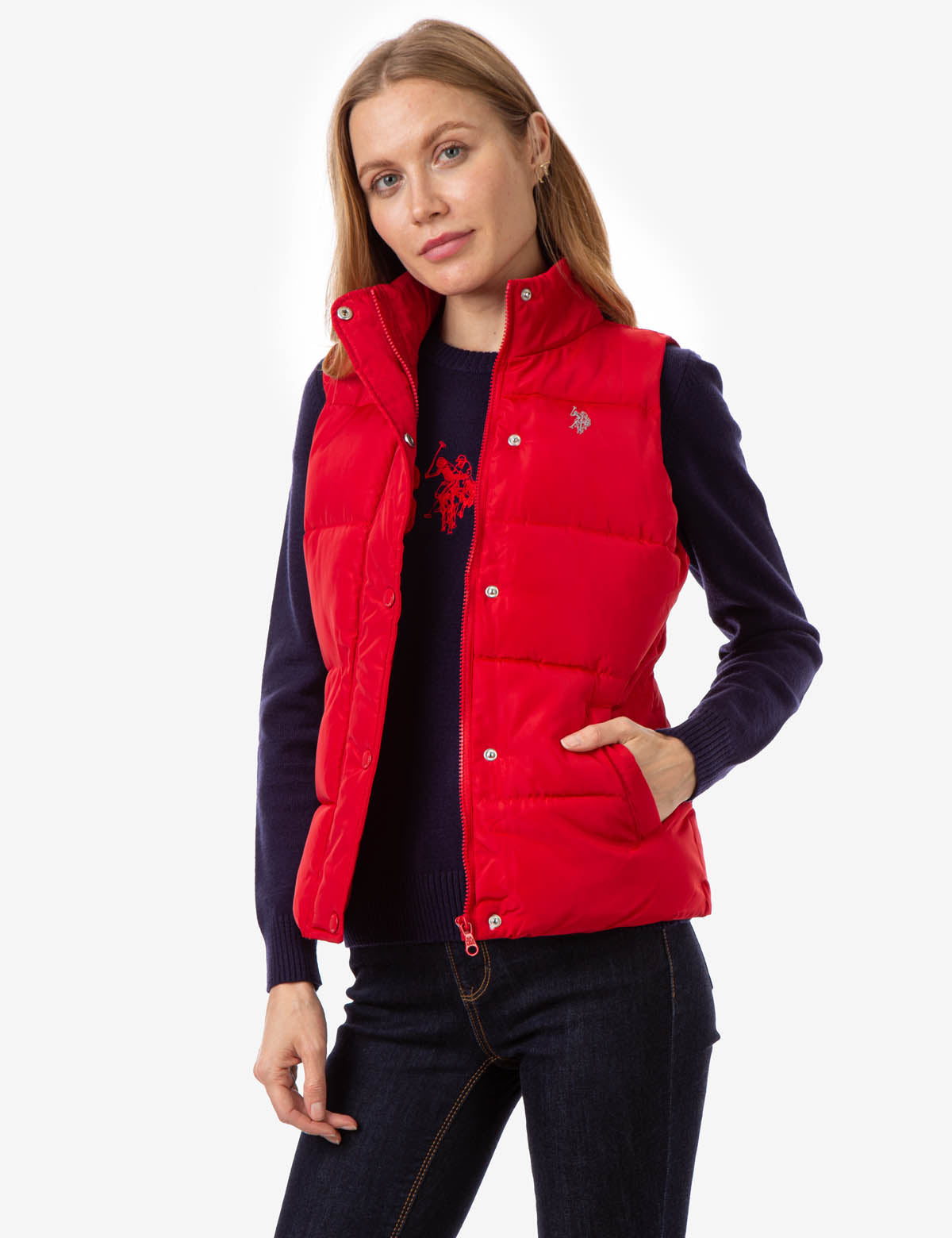 Classic Sleeveless Vest with Zipper & Pockets | Mock Neck Design