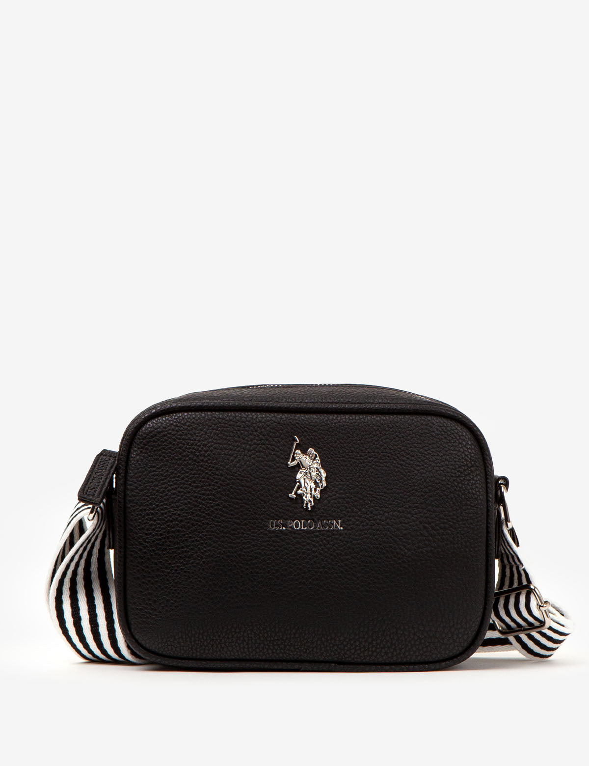 Classic Zip Crossbody Bag for Women | Saffiano PU & Logo Strap | U.S. Polo Assn.