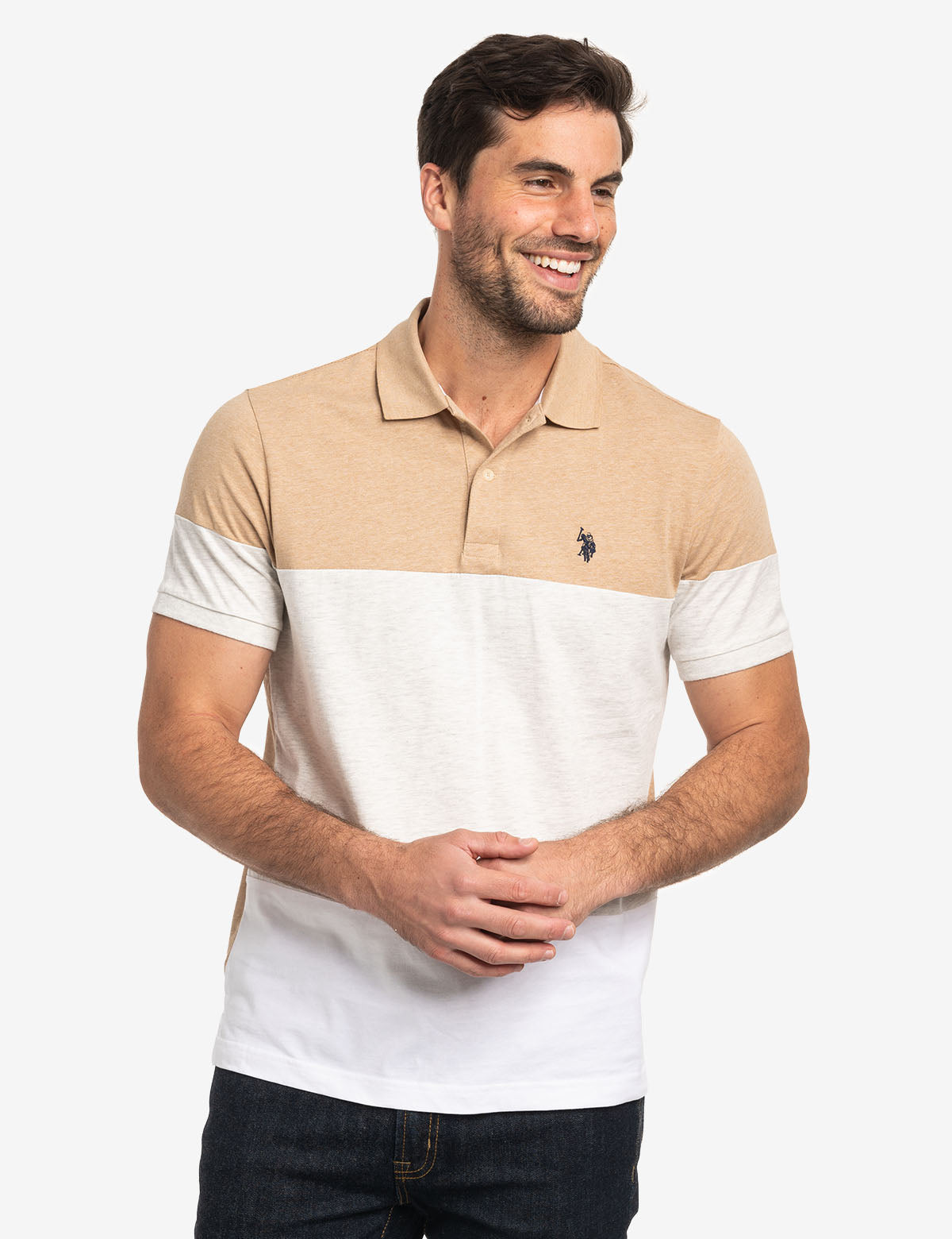Color Block Jersey Polo Shirt for Men | Casual & Comfortable
