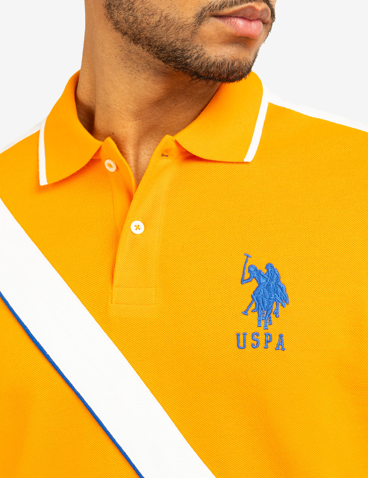Color Block Pique Polo Shirt with Sash Front | Casual Style