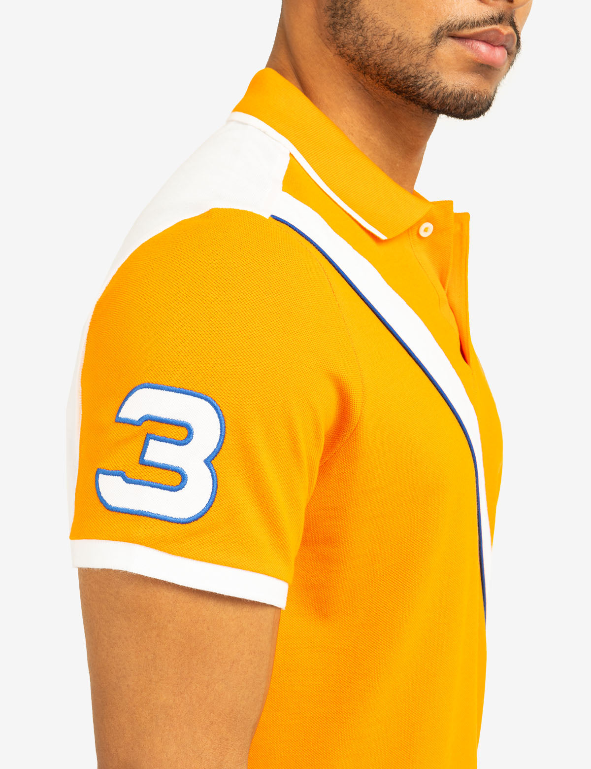Color Block Pique Polo Shirt with Sash Front | Casual Style