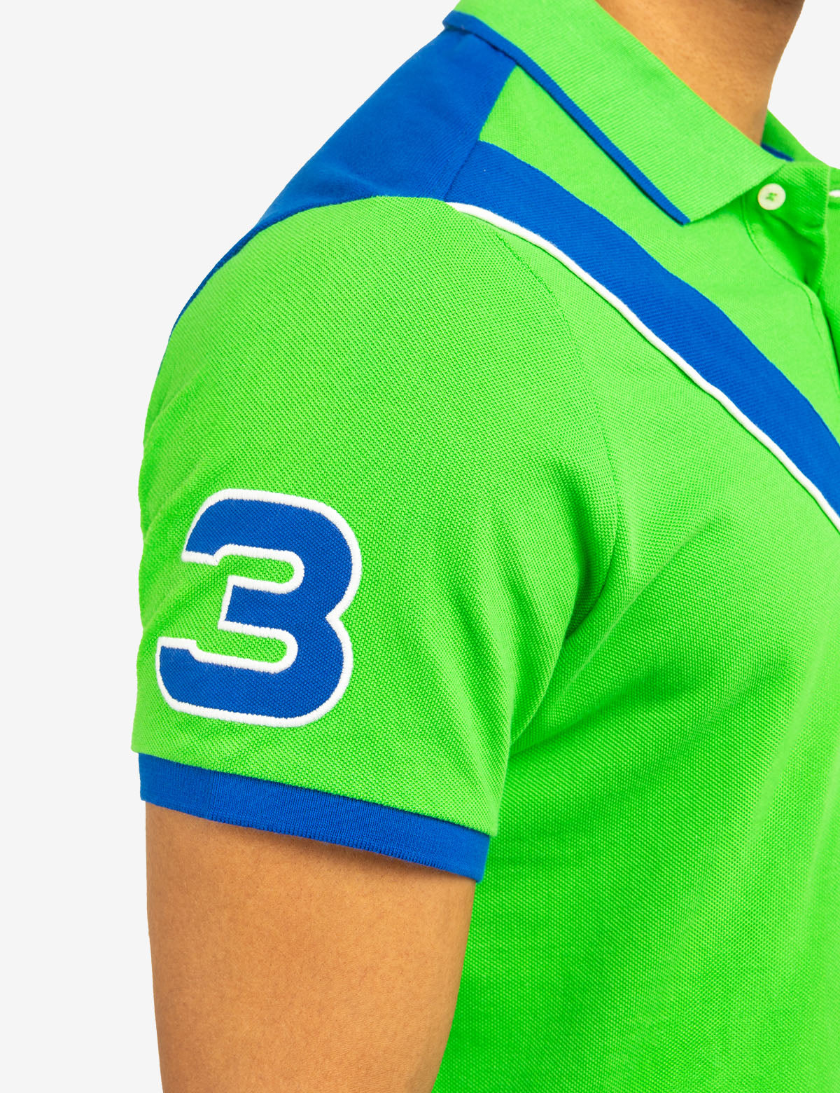 Color Block Pique Polo Shirt with Sash Front | Casual Style