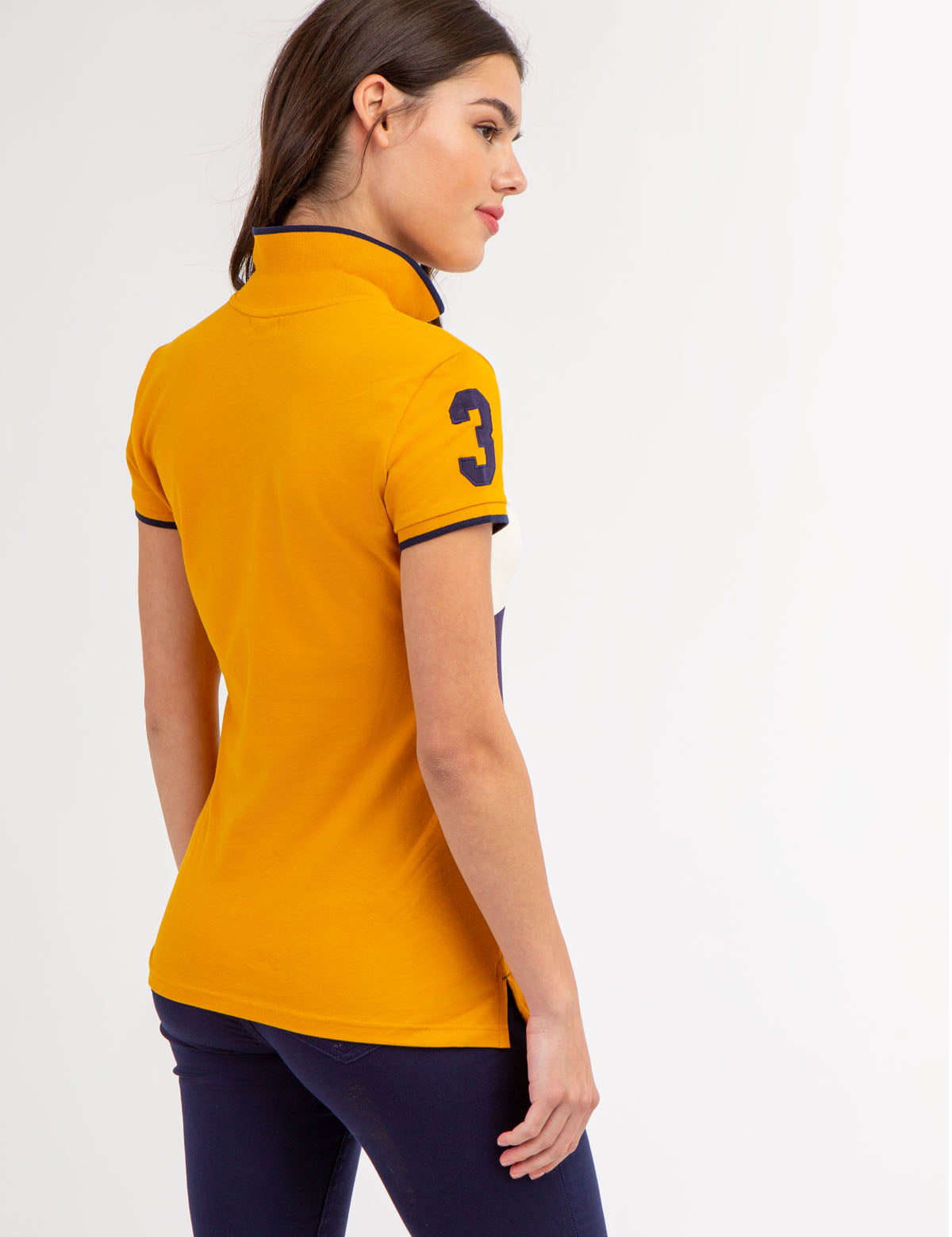 Colorblock Polo Shirt with Crest Logo | Classic Casual Wear