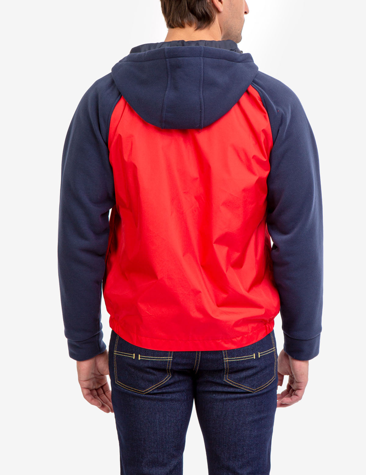 Colorblock Fleece Hooded Jacket with Front Pockets & Adjustable Hood | U.S. Polo Assn.