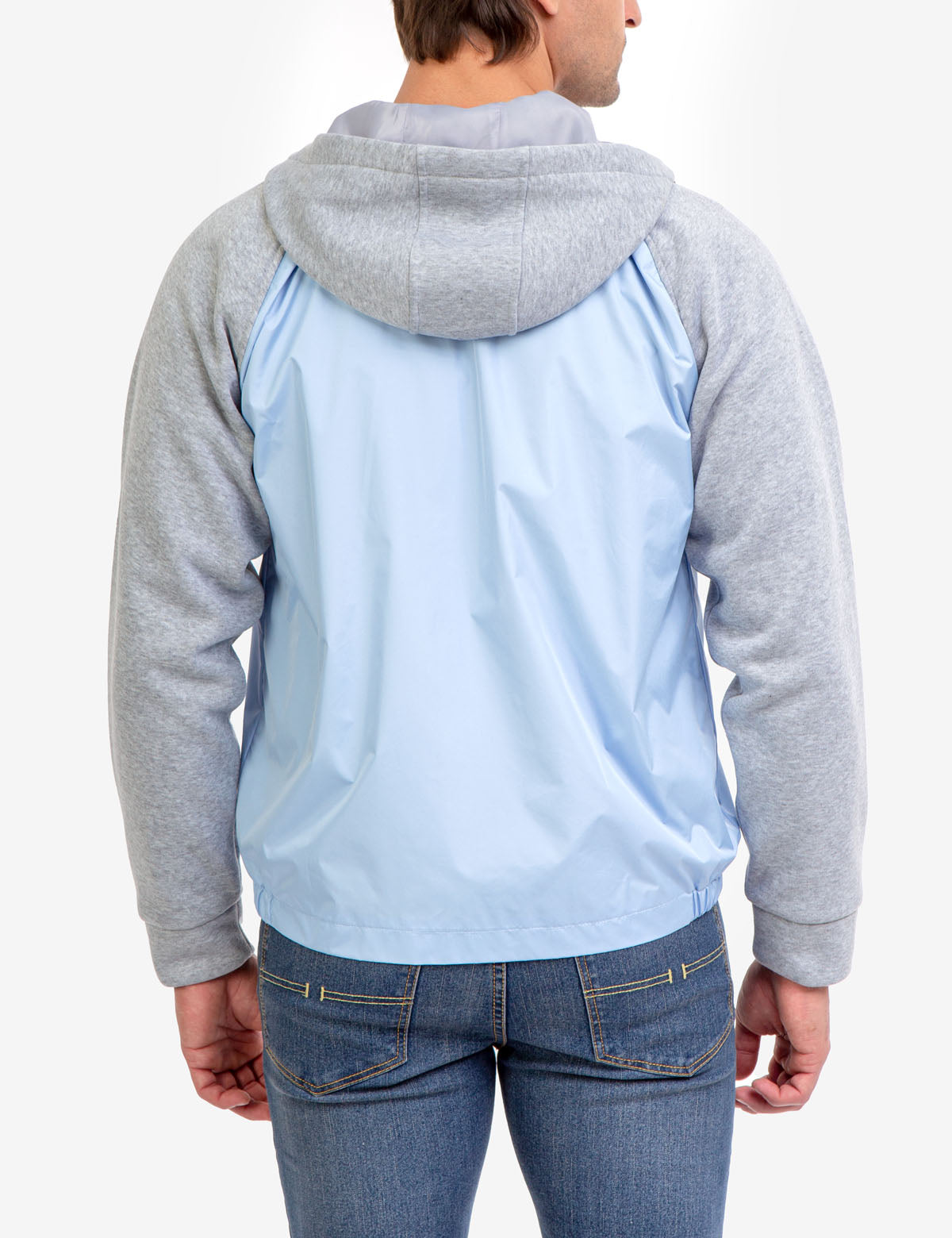 Colorblock Fleece Hooded Jacket with Front Pockets & Adjustable Hood | U.S. Polo Assn.