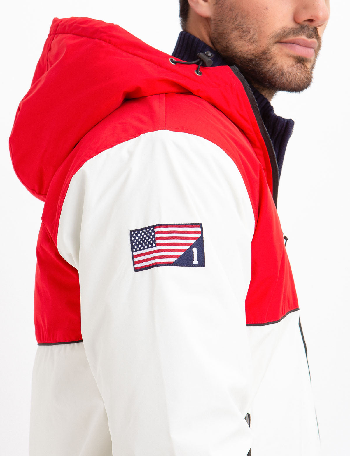 Fleece-Lined Hooded Coat with Colorblock Design | U.S. Polo Assn.