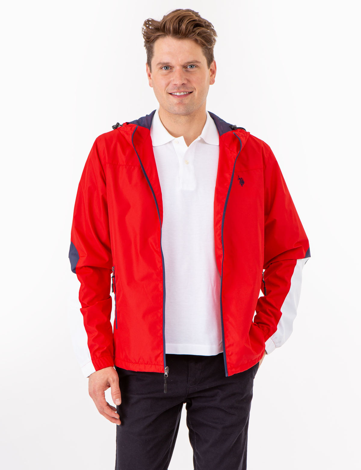 Colorblock Hooded Jacket for Men & Women | Windproof & Stylish