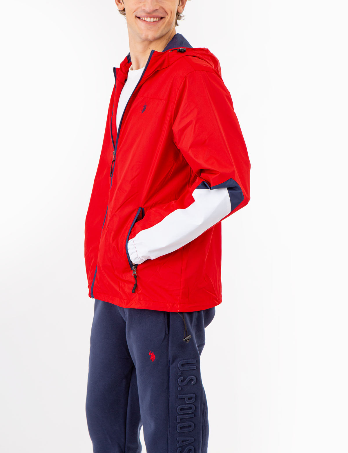Colorblock Hooded Jacket for Men & Women | Windproof & Stylish