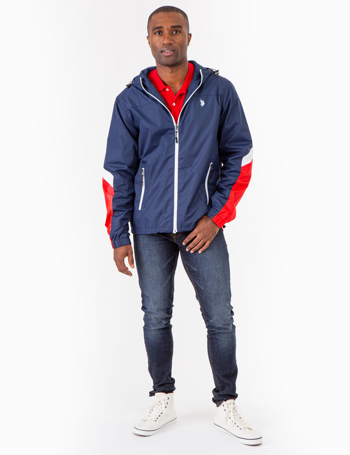 Colorblock Hooded Jacket for Men & Women | Windproof & Stylish