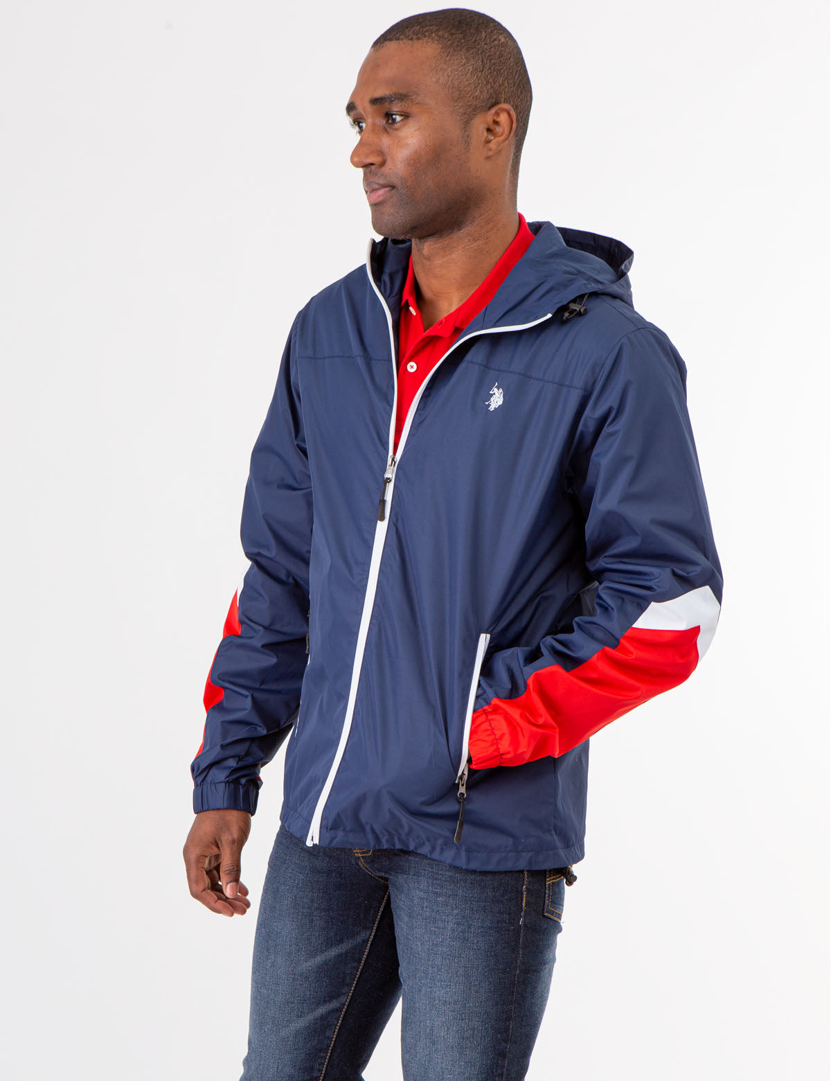 Colorblock Hooded Jacket for Men & Women | Windproof & Stylish