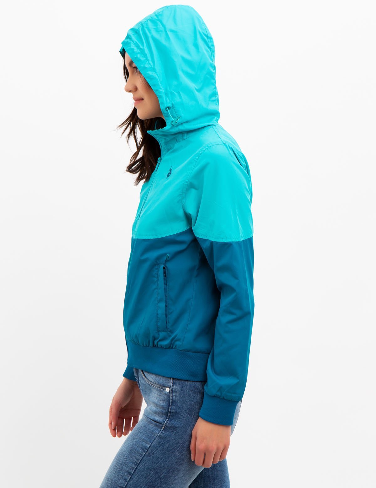 Colorblock Hooded Windbreaker Jacket for Outdoor & Travel