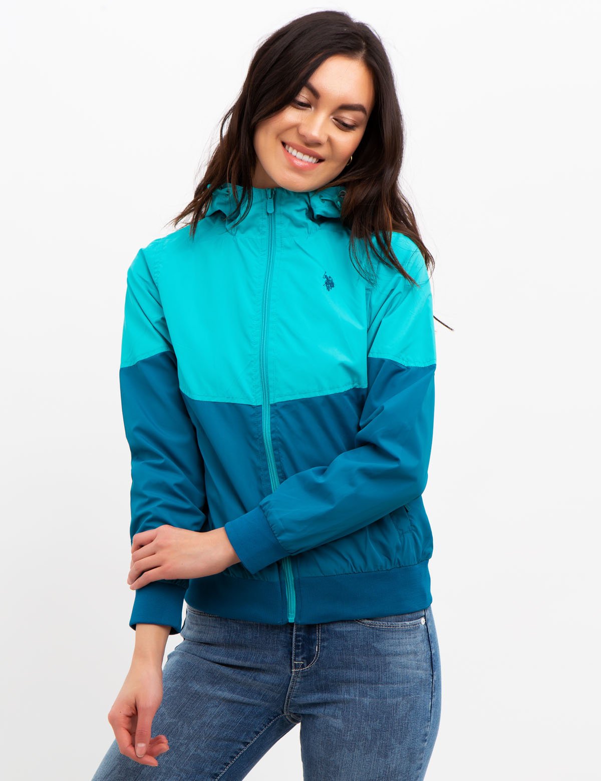 Colorblock Hooded Windbreaker Jacket for Outdoor & Travel