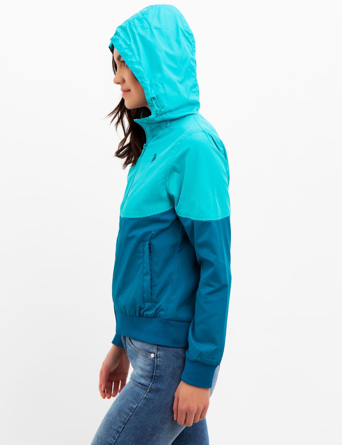 Colorblock Hooded Windbreaker Jacket for Outdoor & Travel